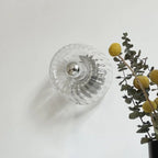 Skjold Nordic Bauhaus Wall Light In Glass Metal Finish