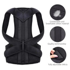 Breathable Adjustable Back Support Brace For Posture Correction For All Ages