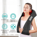 Flowrelief Shiatsu Pillow With Infrared Heat Massage For Neck