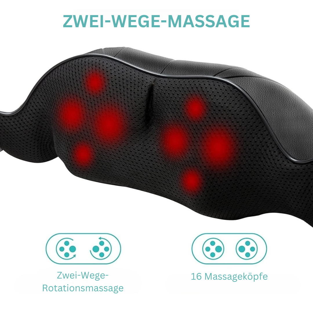 Flowrelief Shiatsu Pillow With Infrared Heat Massage For Neck