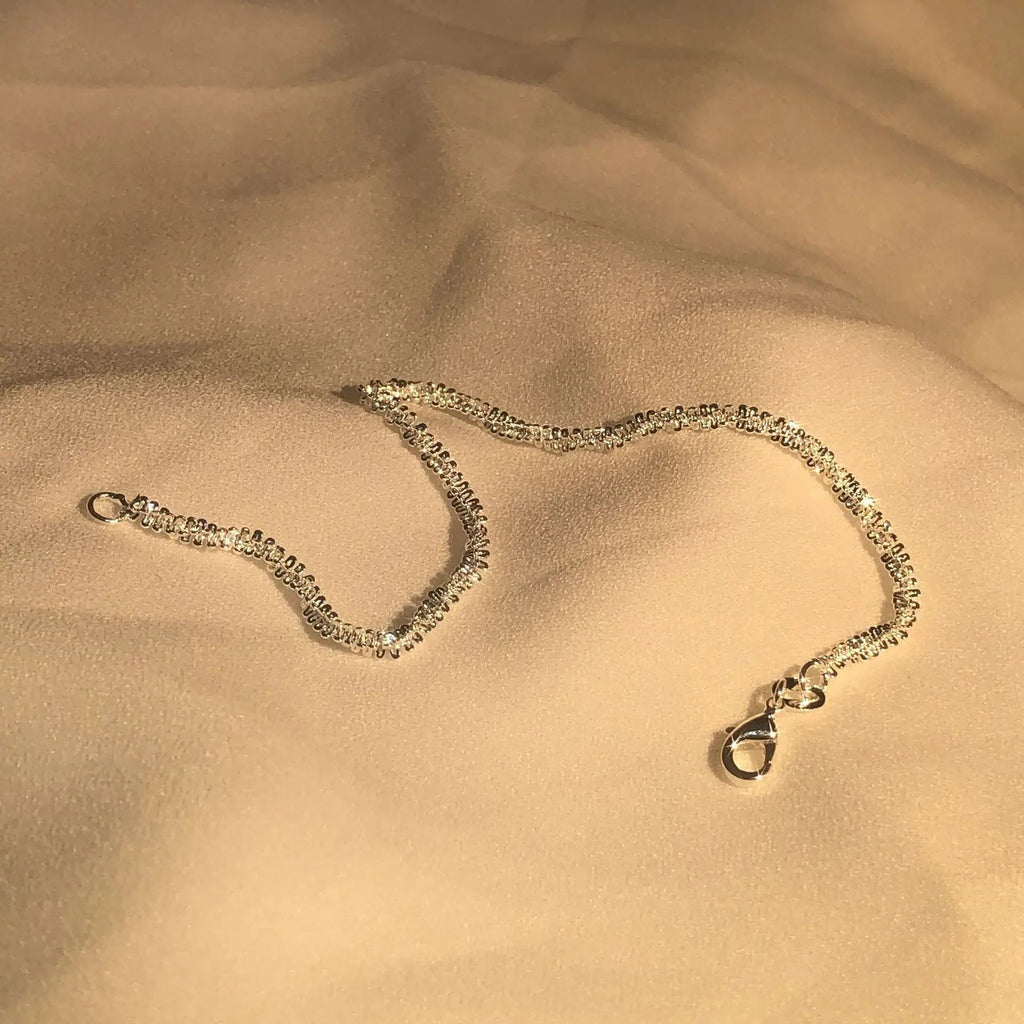 Bracciale regalo per donna in argento sterling con brillantezza d'acqua