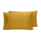 Juego de fundas de almohada de raso de lyocell de bambú de lujo con enfriamiento