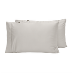 Juego de fundas de almohada de raso de lyocell de bambú de lujo con enfriamiento