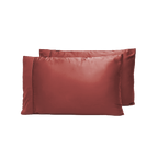 Juego de fundas de almohada de raso de lyocell de bambú de lujo con enfriamiento