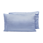 Juego de fundas de almohada de raso de lyocell de bambú de lujo con enfriamiento