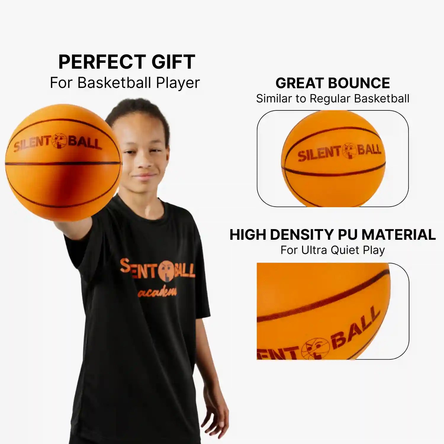 Kit d'entraînement de basketball pour dribble silencieux et pratique du maniement du ballon