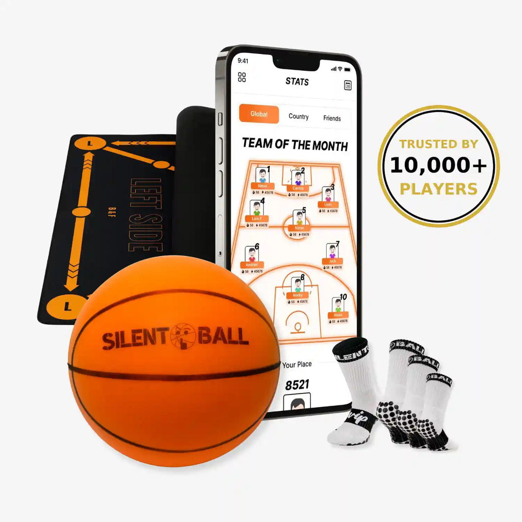 Kit d'entraînement de basketball pour dribble silencieux et pratique du maniement du ballon