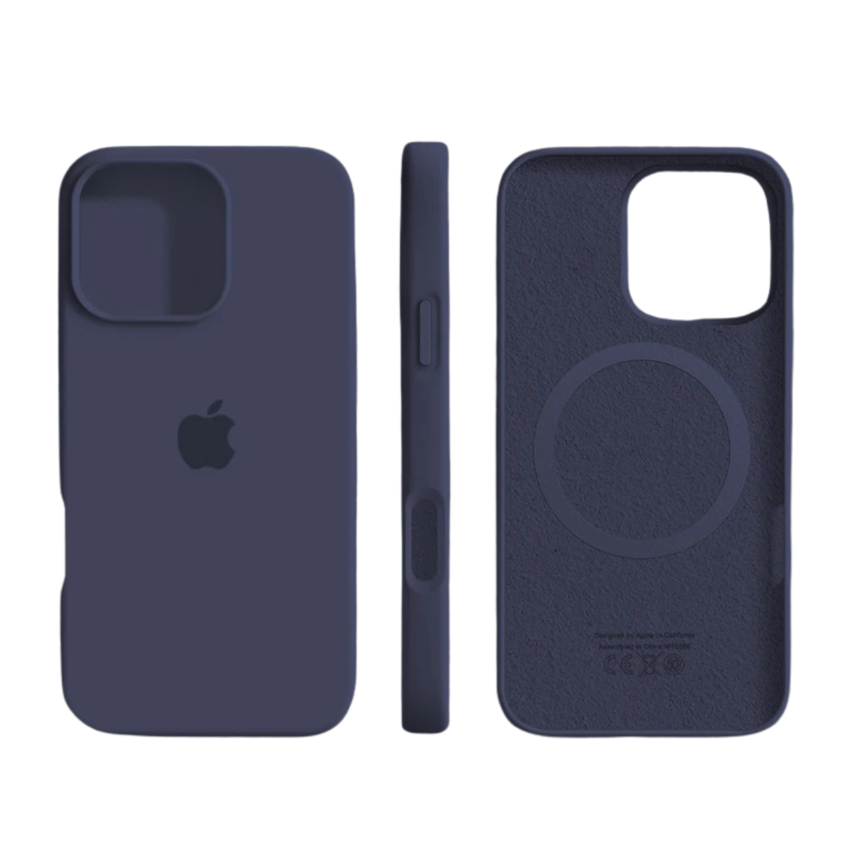 Magnetic silicone case with soft-touch surface for iPhone