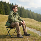 Foldable Camp Seat With Bag Sturdy Build For Outdoor Use