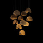 SylvaLeaf hængelampe naturligt træ rund bladskærm