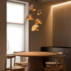 SylvaLeaf hængelampe naturligt træ rund bladskærm