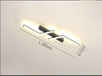 SleekGlow Deckenleuchte mit integriertem LED-Band