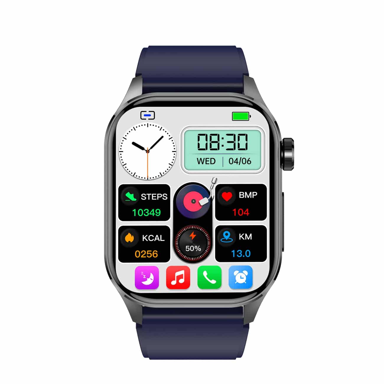 Smartwatch For Health Enthusiasts With Heart Rate Tracking For iOS And Android