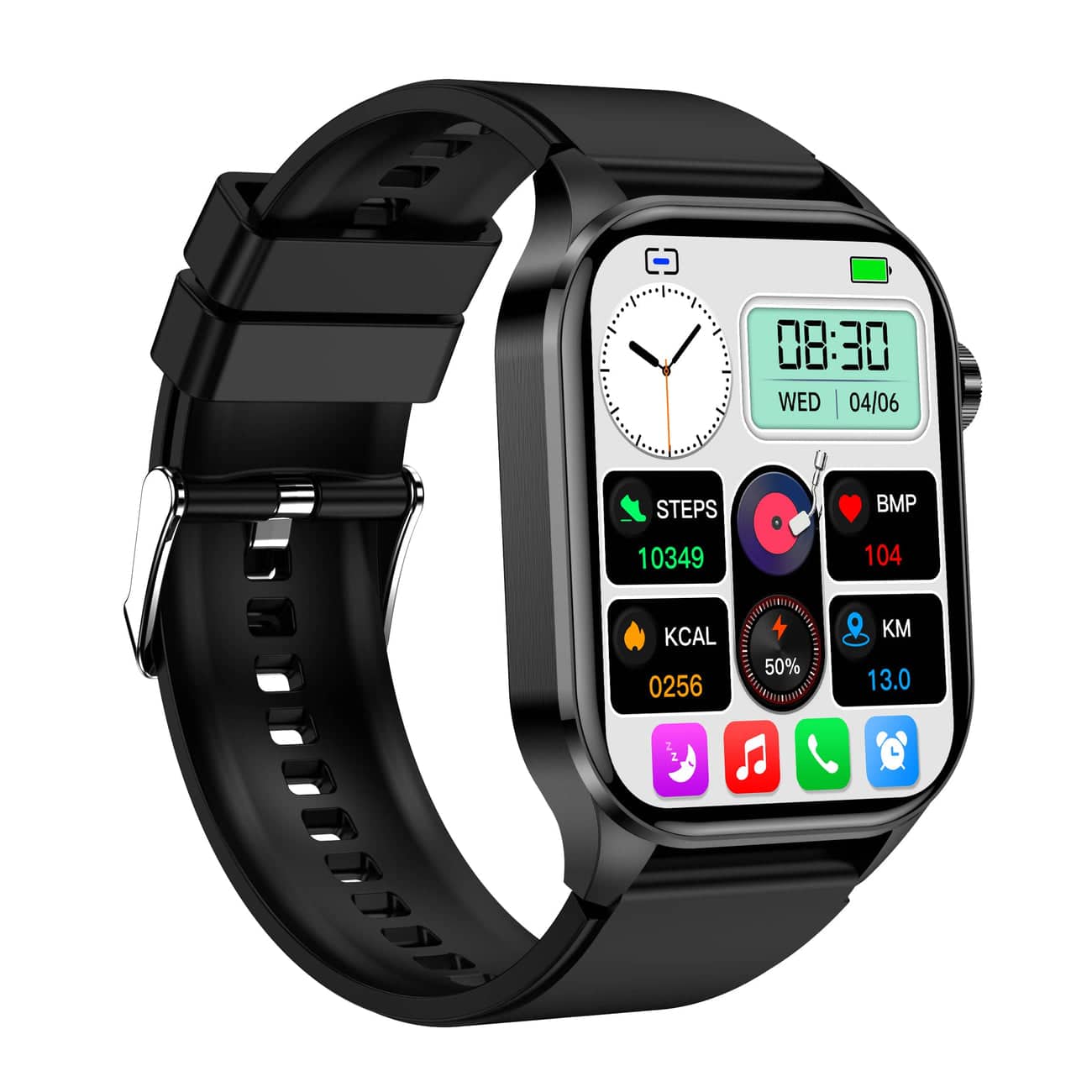 Smartwatch For Health Enthusiasts With Heart Rate Tracking For iOS And Android