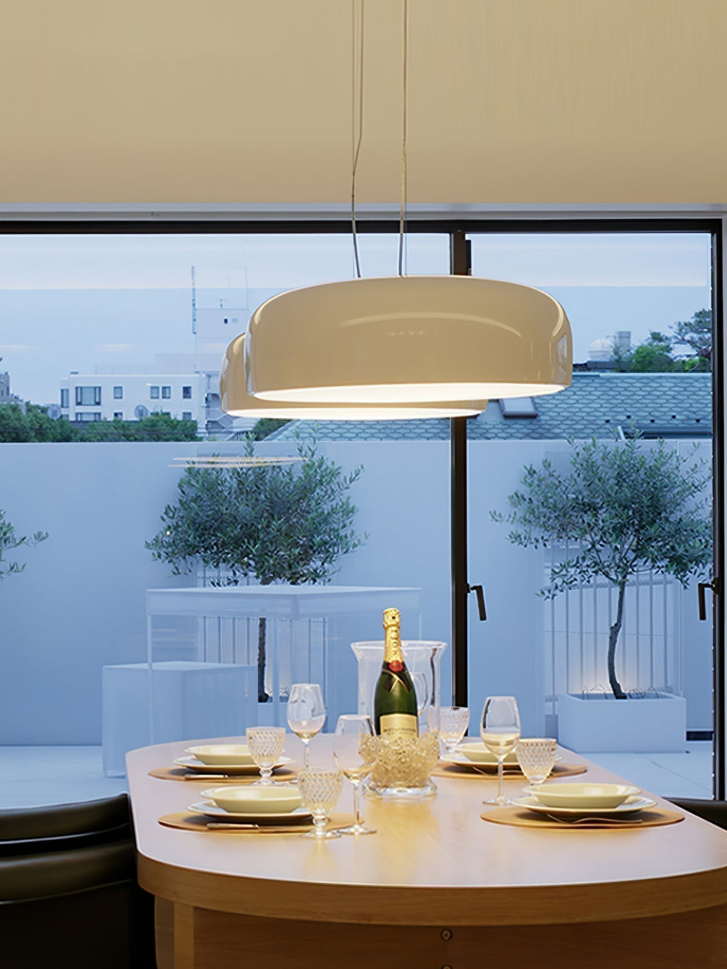 AstraLume Ceiling Pendant Light With Sleek Glow Design