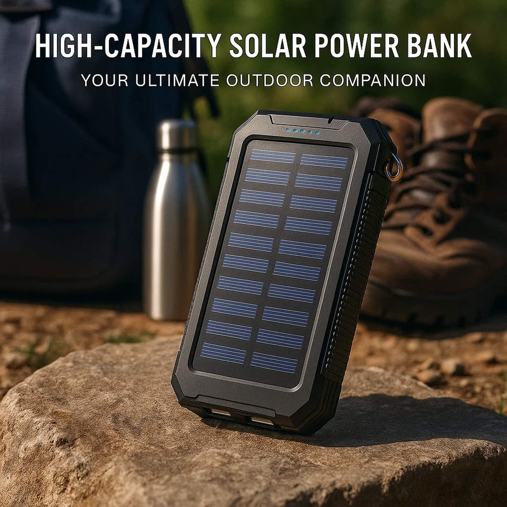 TerraNova TrailCharge 20000mAh vízálló napelemes power bank kültéri használatra