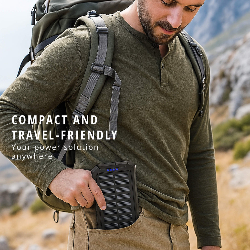 TerraNova TrailCharge 20000mAh vízálló napelemes power bank kültéri használatra