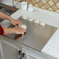 SliceGrip – Stainless Steel Cutting Board with Non-Slip and Raised Edge