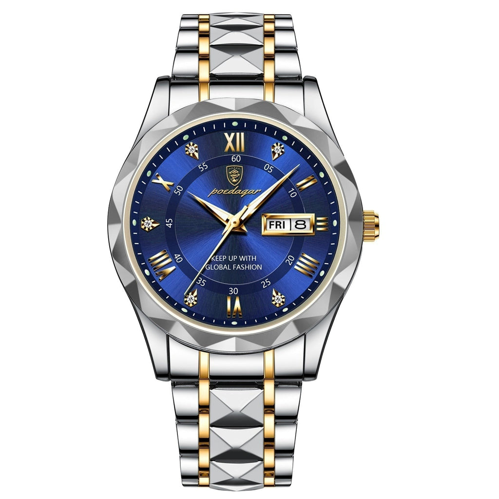 Lumistel Herren Edelstahl-Uhr mit klassischer Haltbarkeit