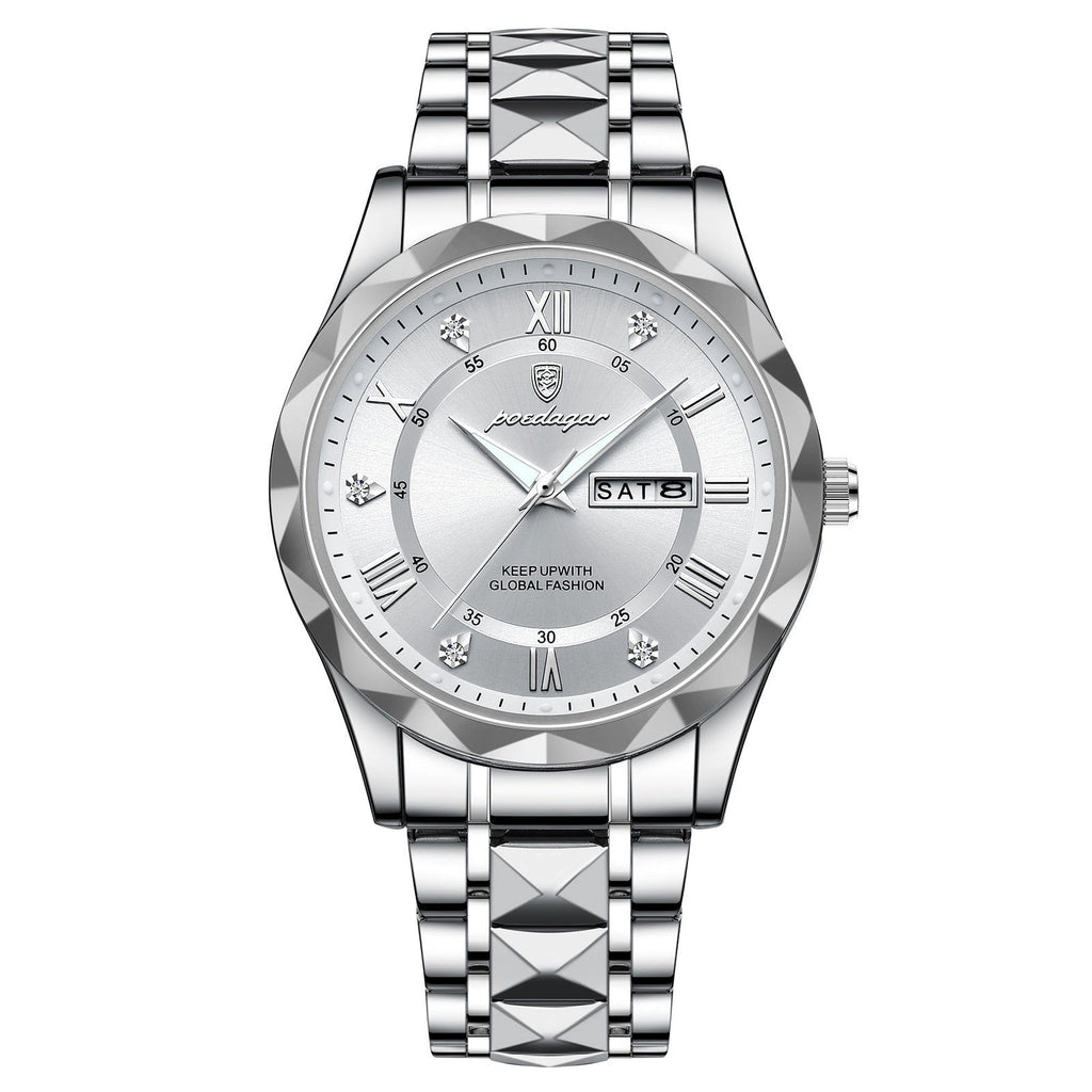 Lumistel Herren Edelstahl-Uhr mit klassischer Haltbarkeit