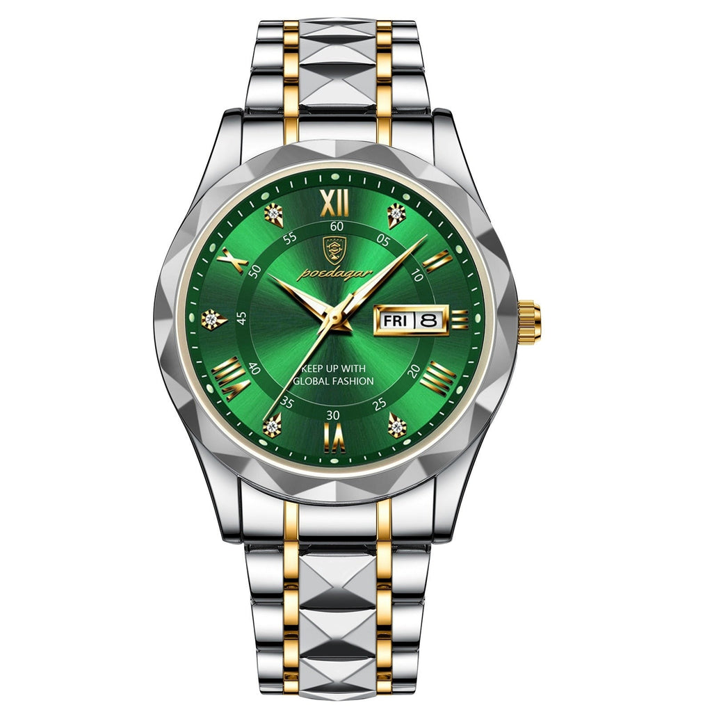 Lumistel Herren Edelstahl-Uhr mit klassischer Haltbarkeit