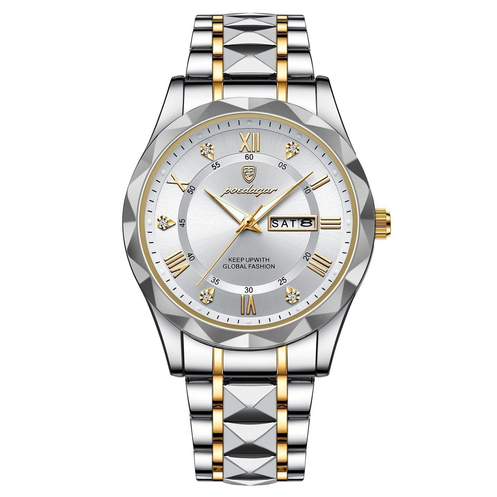 Lumistel Herren Edelstahl-Uhr mit klassischer Haltbarkeit