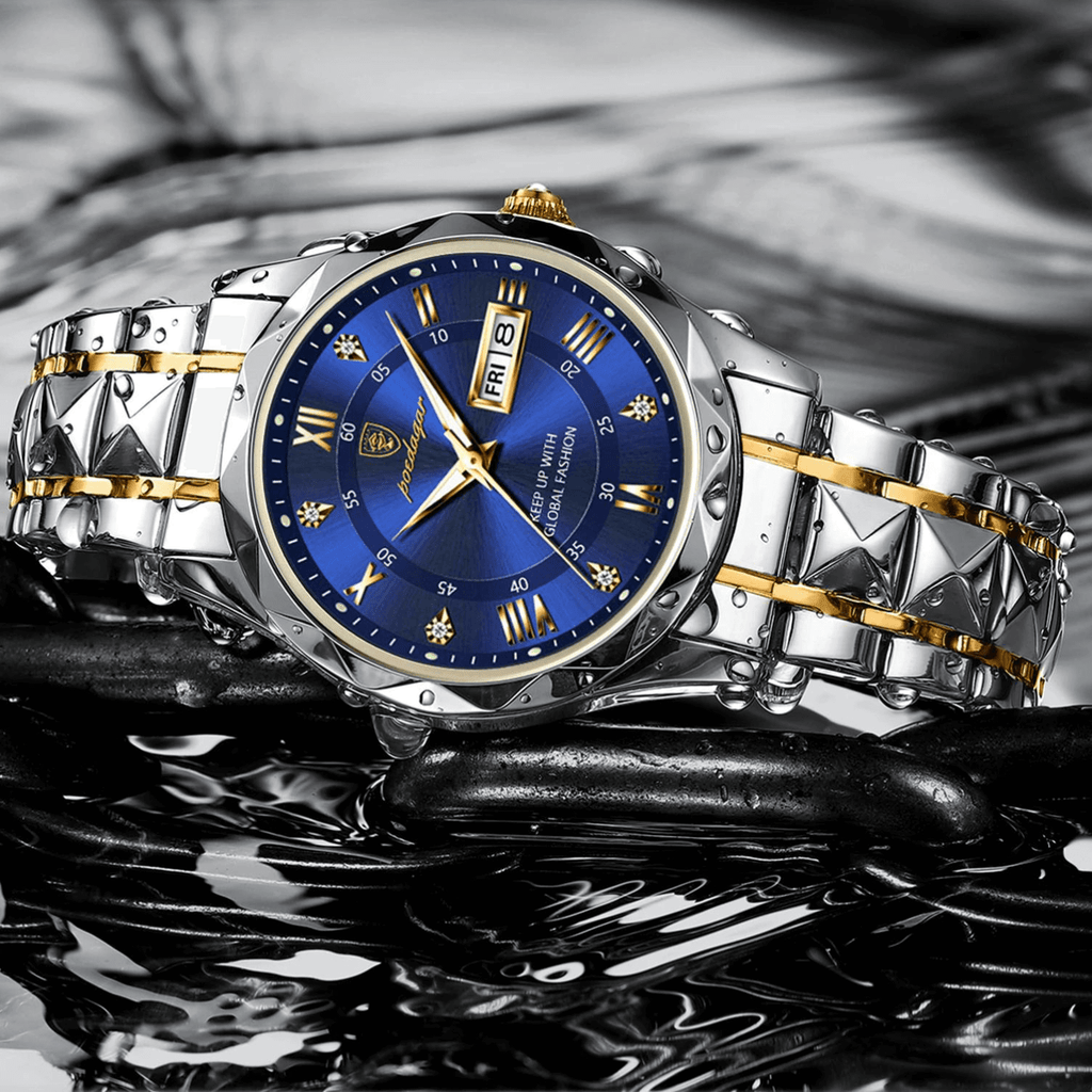 Lumistel Herren Edelstahl-Uhr mit klassischer Haltbarkeit