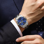 Lumistel Herren Edelstahl-Uhr mit klassischer Haltbarkeit