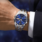 Lumistel Herren Edelstahl-Uhr mit klassischer Haltbarkeit