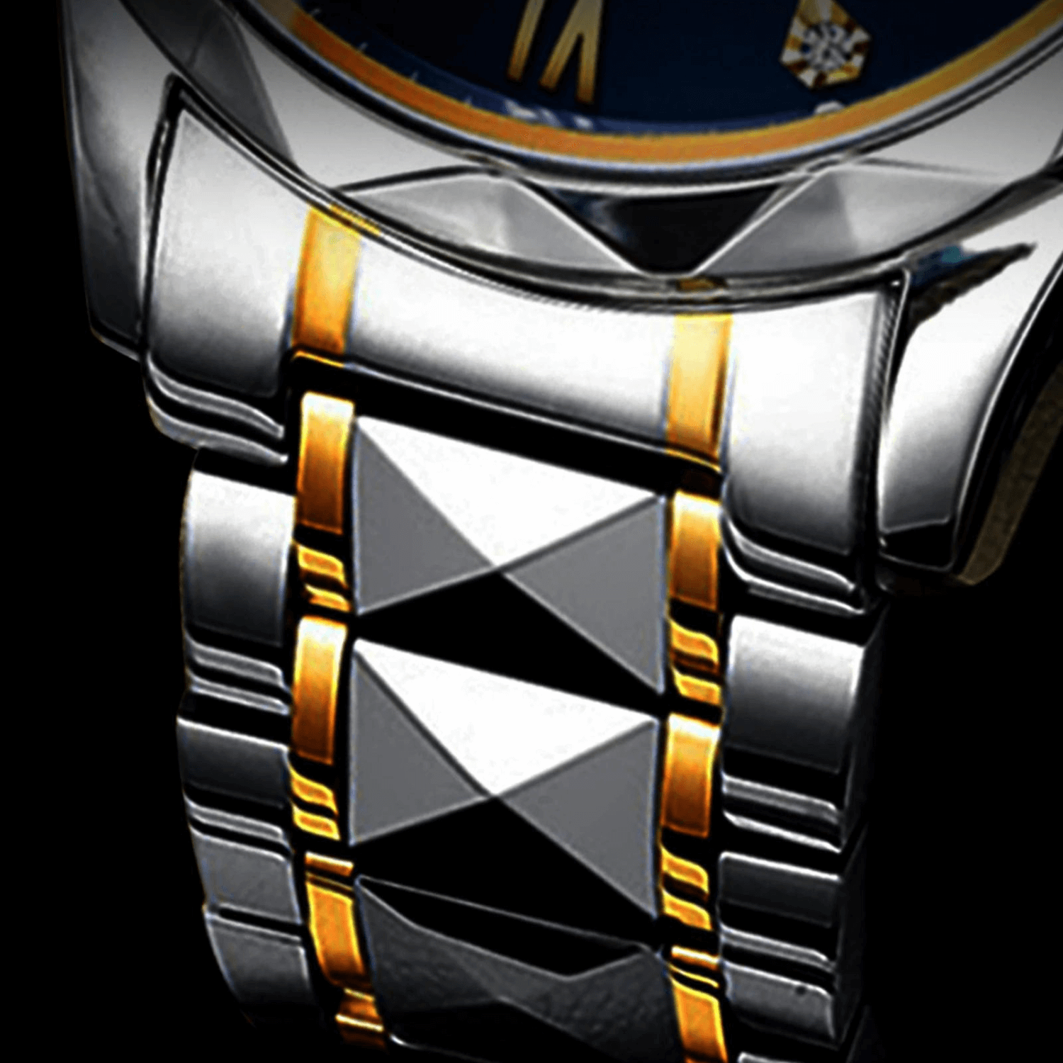 Lumistel Herren Edelstahl-Uhr mit klassischer Haltbarkeit