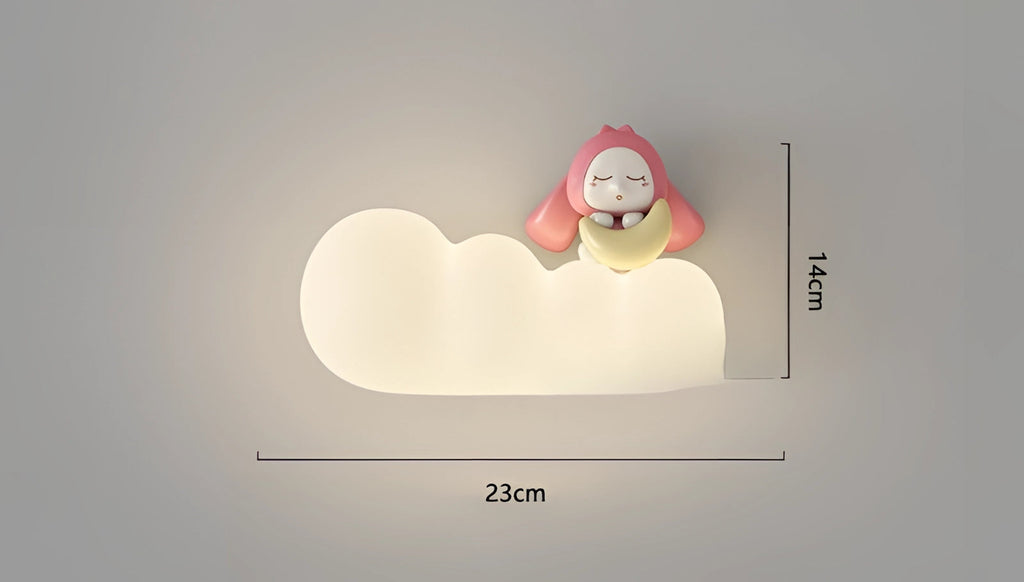LumaCloud Dimmable Cloud Light On Wall For Nursery And Bedroom