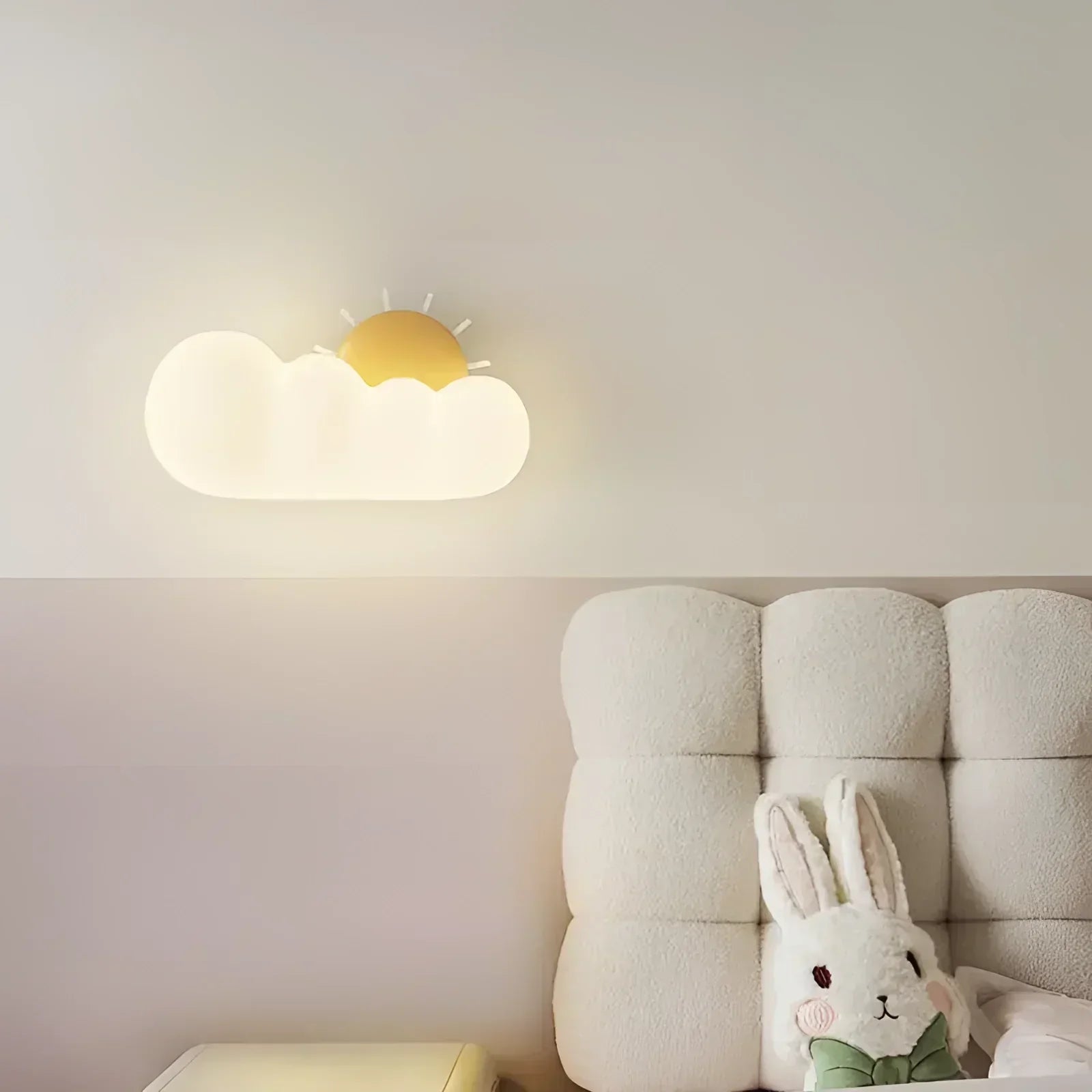 LumaCloud Dimmable Cloud Light On Wall For Nursery And Bedroom