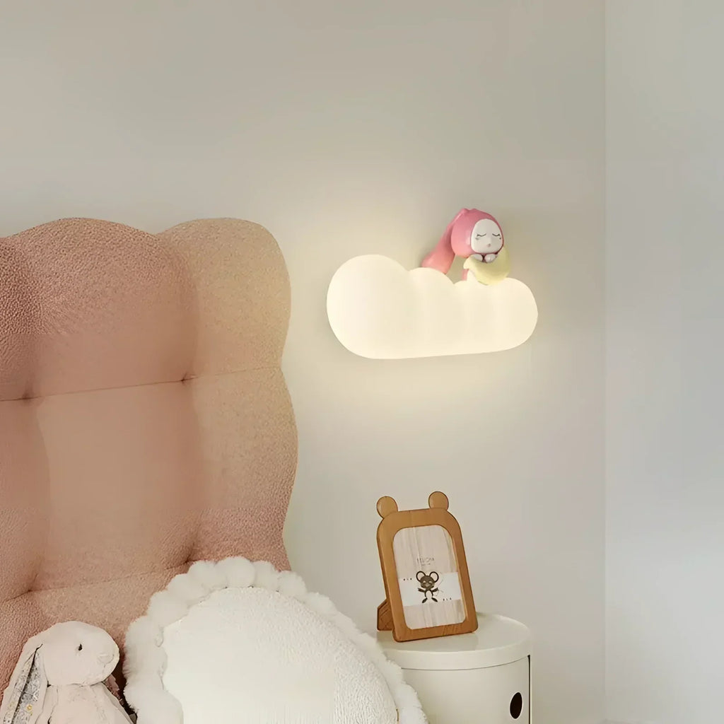 LumaCloud Dimmable Cloud Light On Wall For Nursery And Bedroom