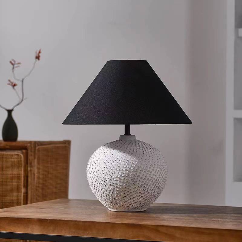Contemporary Ceramic Ball Table Lamp With Soft Ambient Lighting For Bedrooms