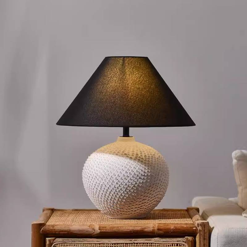 Contemporary Ceramic Ball Table Lamp With Soft Ambient Lighting For Bedrooms