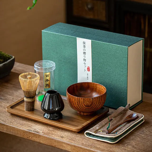 Zenmatcha Ceremoni Kit Presentset Teälskare Samling
