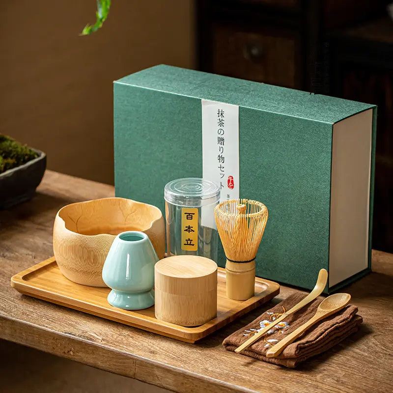 Zenmatcha Ceremoni Kit Presentset Teälskare Samling