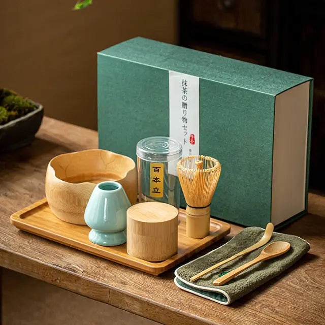 Zenmatcha Ceremoni Kit Presentset Teälskare Samling