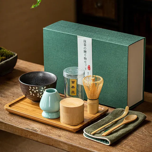 Zenmatcha Ceremoni Kit Presentset Teälskare Samling