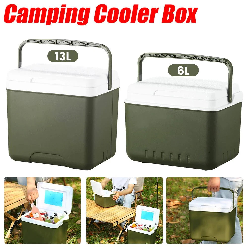 Portable cooler for hot and cold meals on the go