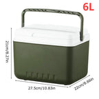 Portable cooler for hot and cold meals on the go