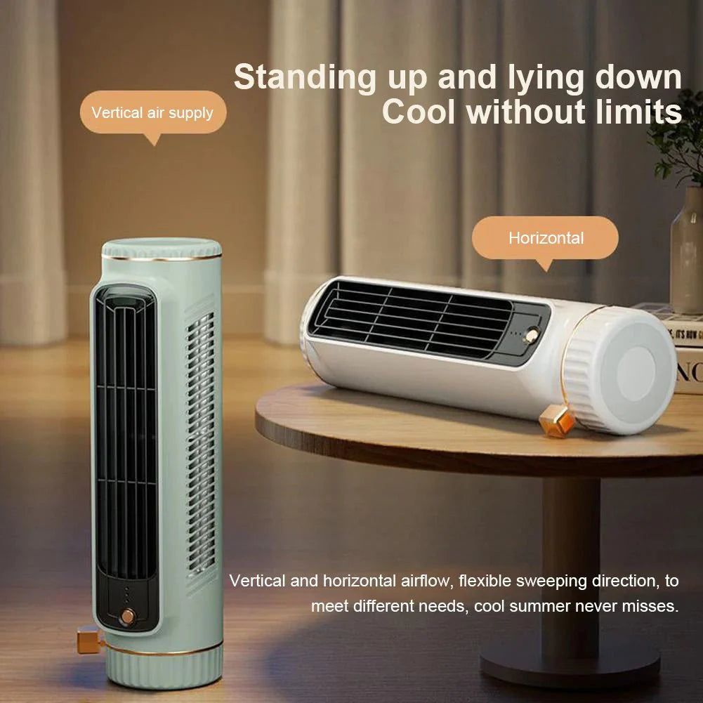 Bladeless Tower Fan for Quiet 360° Room Cooling