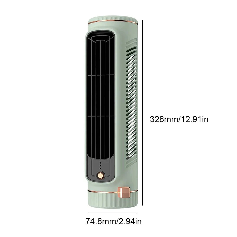 Bladeless Tower Fan for Quiet 360° Room Cooling