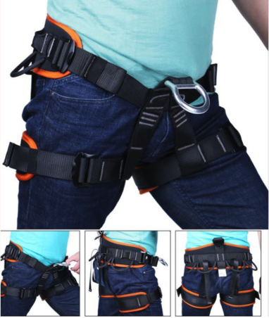 SylvaGrip 304ステンレス製ツリークライミングスパイクとハーネス