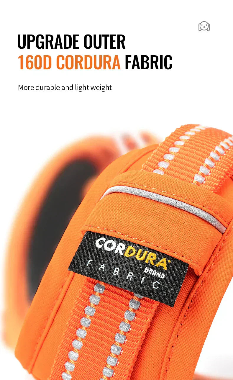 AstraPaw reflektierendes Nylon Anti-Zieh Hundegeschirr für alle Größen