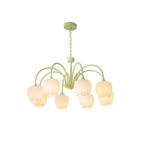 Araña elegante Aurelia de matcha para sala y comedor