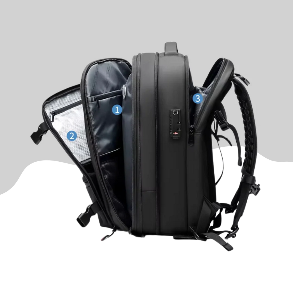 Expandable Vacuum Travel Backpack for Maximum Packing Space