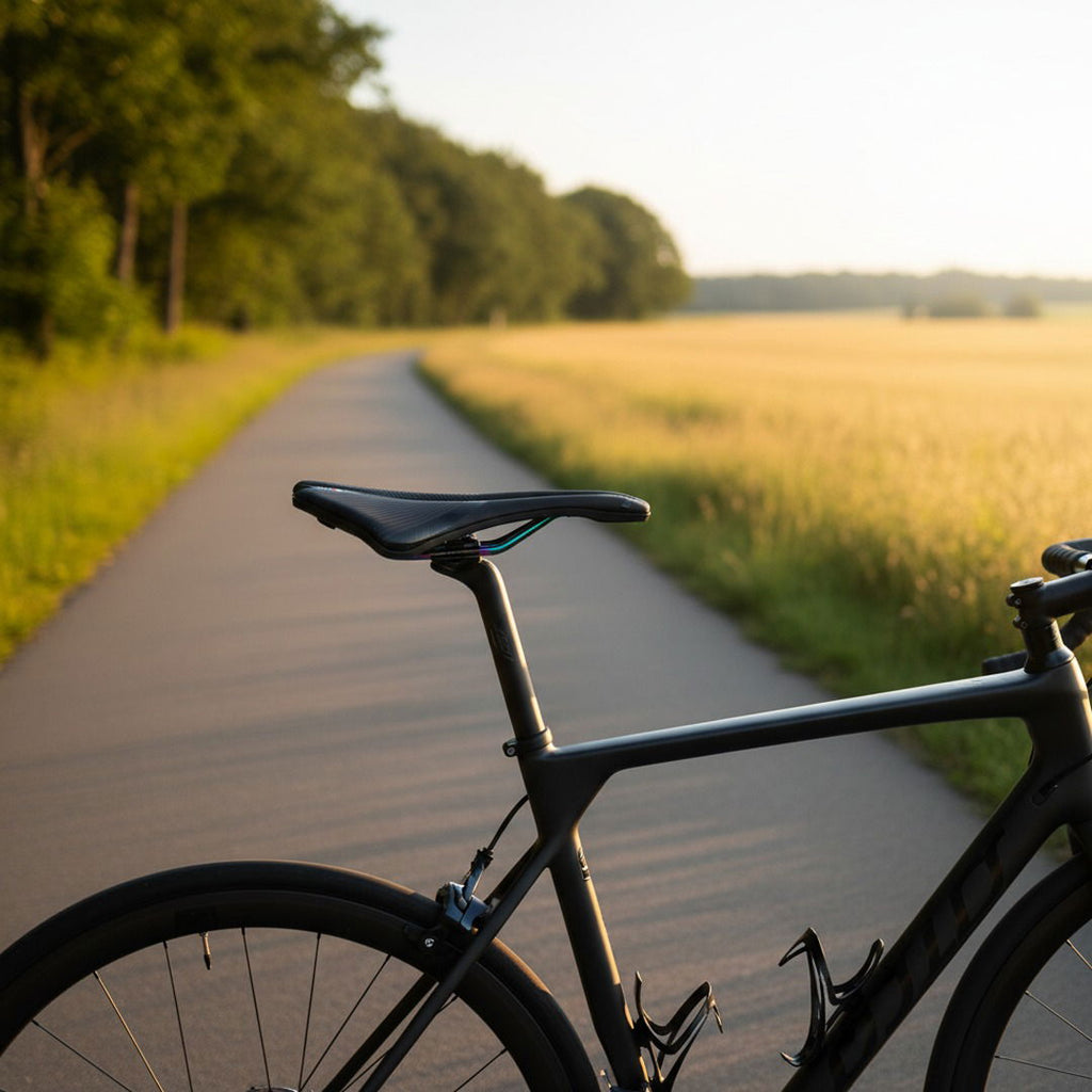 Royalgel polstret cykelsadel med ventilationssystem ergonomisk komfort