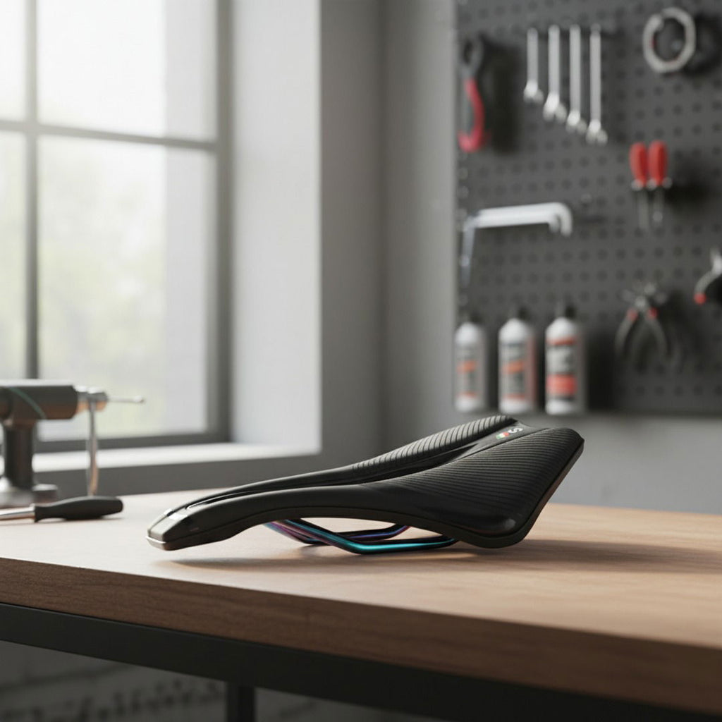 Royalgel polstret cykelsadel med ventilationssystem ergonomisk komfort