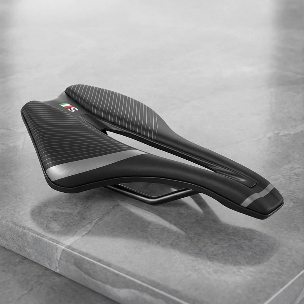 Royalgel polstret cykelsadel med ventilationssystem ergonomisk komfort